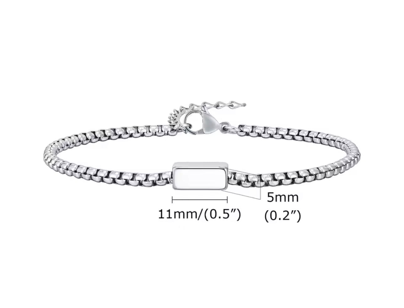 Stainless steel men’s bracelet